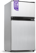 Tehanld 3.6 Cu. Ft Double Door Mini Fridge with