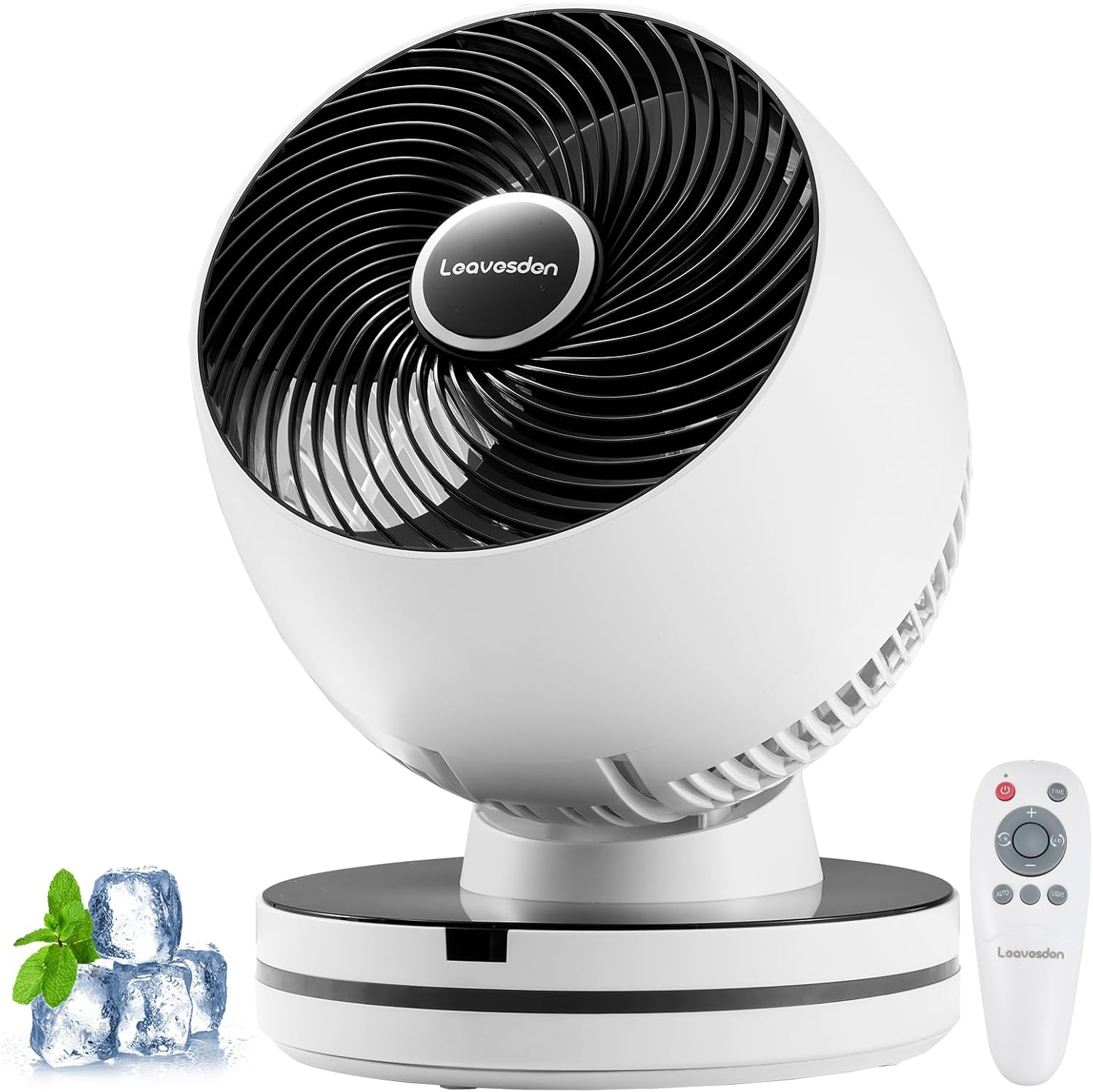 0 dB leiser Tischventilator, 12-Stunden-Timer, 15,75-Zoll-Luftzirkulationsventilator, 12 Geschwindigkeitsstufen