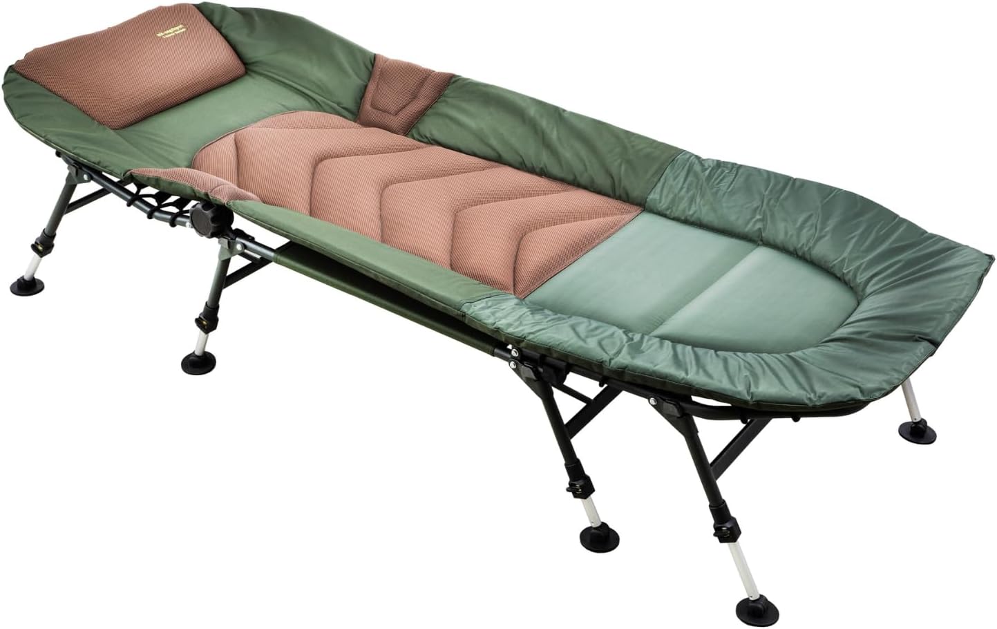 MK-Angelsport Karpfenliege 8-Bein bis 150 kg belastbar Bett, Angelliege Fischerliege Angelbett Bedchair Gartenliege Liege Modell 2026