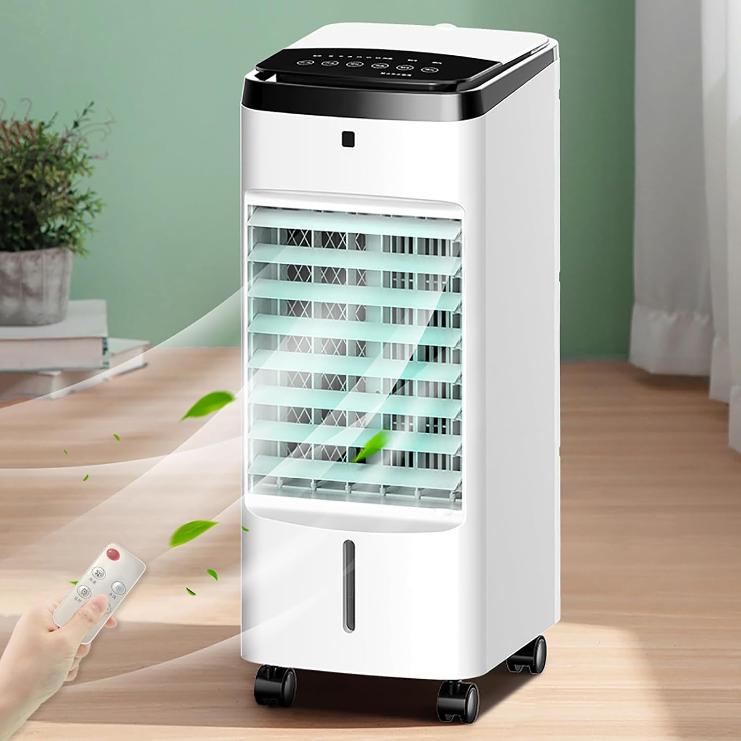 Klimaanlage, tragbar, 7-Stunden-Timer für Zuhause, Fernbedienung, 3-in-1-Verdunstungsluftkühler, Nennspannung: 220 V, 50/60 Hz