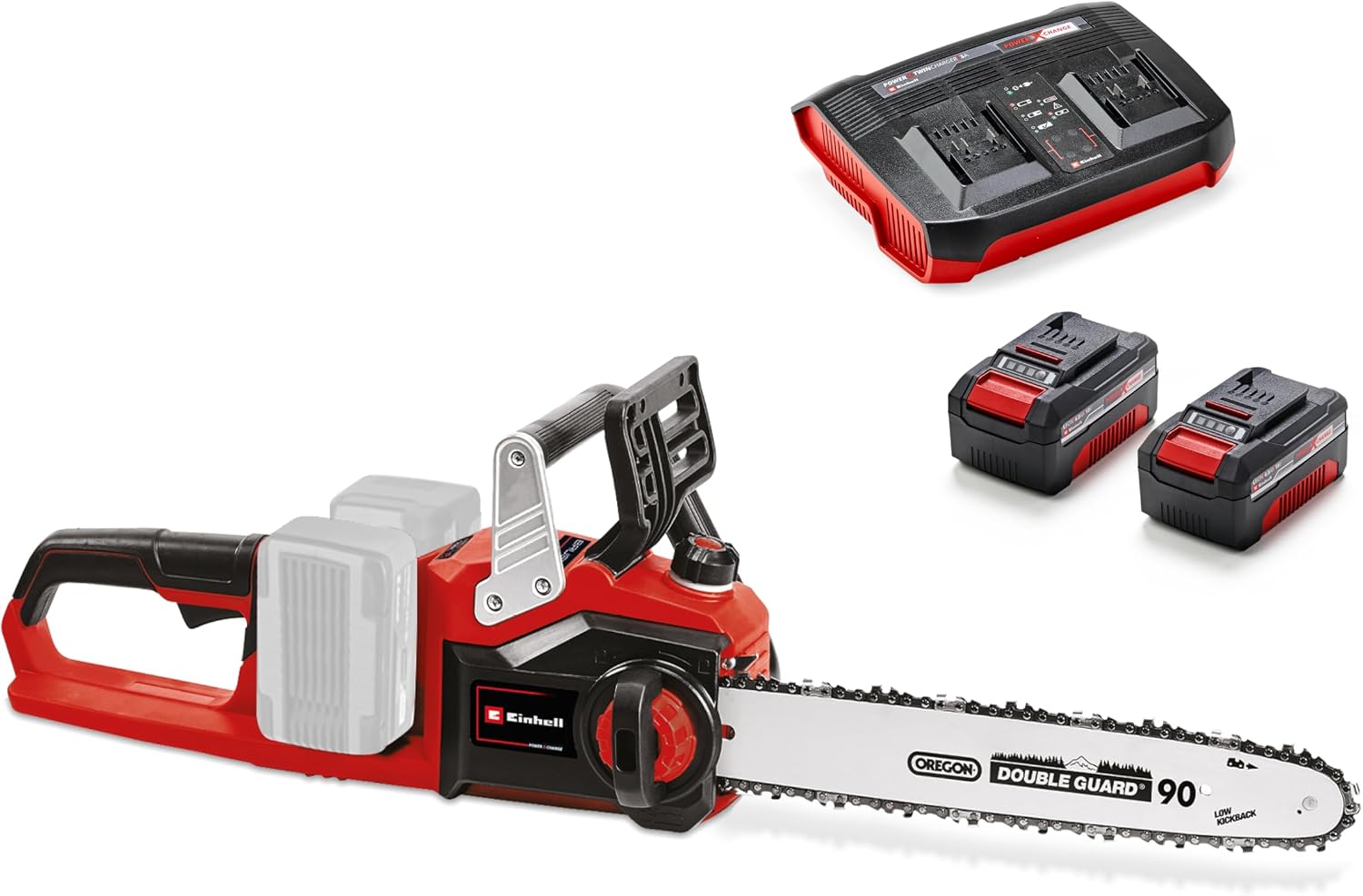 Einhell Akku-Kettensäge, 33 cm Schnittlänge, Spezifikation Kette: 35 cm Länge, 36 V, 15 m/s Schnittgeschwindigkeit