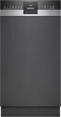 Siemens SR53HS74KE, iQ300, Smarter teilintegrierter Geschirrspüler, 45 cm, 44 dB, 8,9 l, LED-Innenbeleuchtung, Stauraum, iQ300, Edelstahl