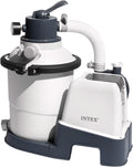 Intex 26642 Krystal Clear Sandfilterpumpe mit RCD, 3.500 l/h Pumpen- und 2.000 l/h Systemdurchfluss, 24-h-Timer, 220–240 V